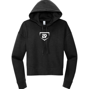 WOMENS MODDEST CROP E9 HOME PLATE HOODIE